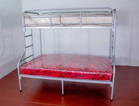 Metallic Double Decker Asymmetric Bed
