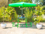 Outdoor Square Table with Canopy