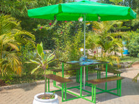 Outdoor Square Table with Canopy